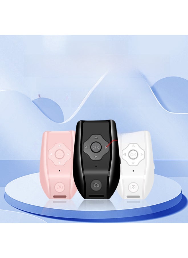 Rechargeable Mobile Phone Remote Controller Self-timer Video Praise E-book Page Flip Drama Projections Multifunctional Remote Controller-Color:Black Bag + Data Line + Manual - Image 1