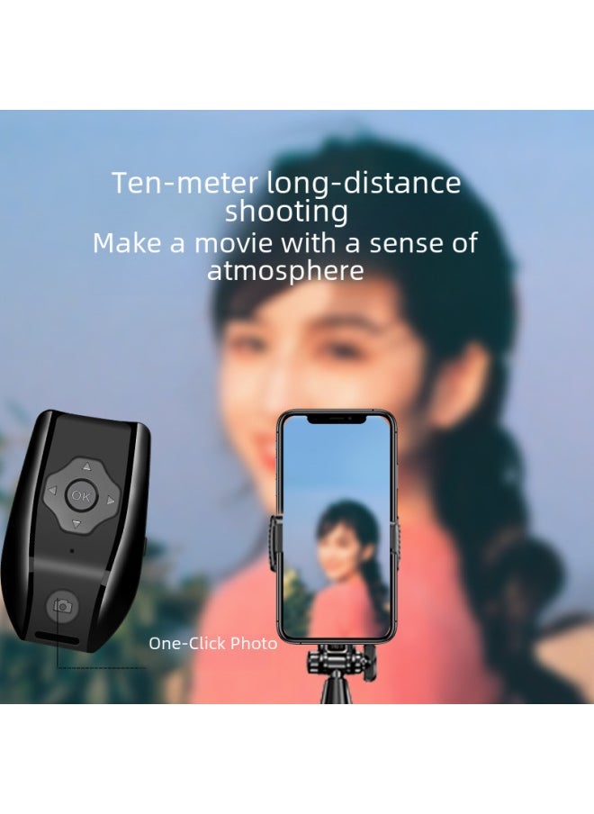Rechargeable Mobile Phone Remote Controller Self-timer Video Praise E-book Page Flip Drama Projections Multifunctional Remote Controller-Color:Black Bag + Data Line + Manual - Image 3