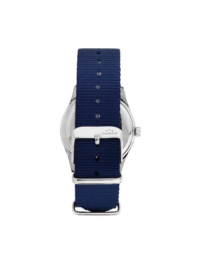 Chronostar Men's Blue Round Analog Dial with Blue Nylon Band Watch - 39mm - R3751313003 - Image 4