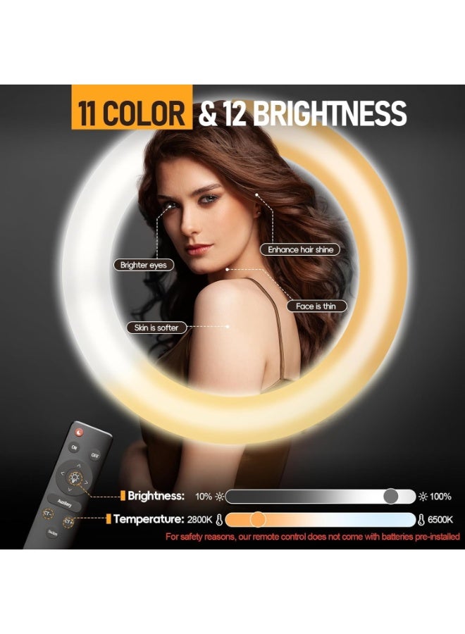 18-Inch LED Ring Light with Stand – 65W Adjustable Lighting 3200–5500K for Photography, Video, and Makeup - Image 3