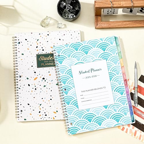 Indeme Student Planner 2025-2026 - Weekly and Monthly Planner2025-2026 with Colorful Tabs & Stickers, Aug. 2025 - June 2026, 9" x 11", School Planner for Middle or High School - Image 2