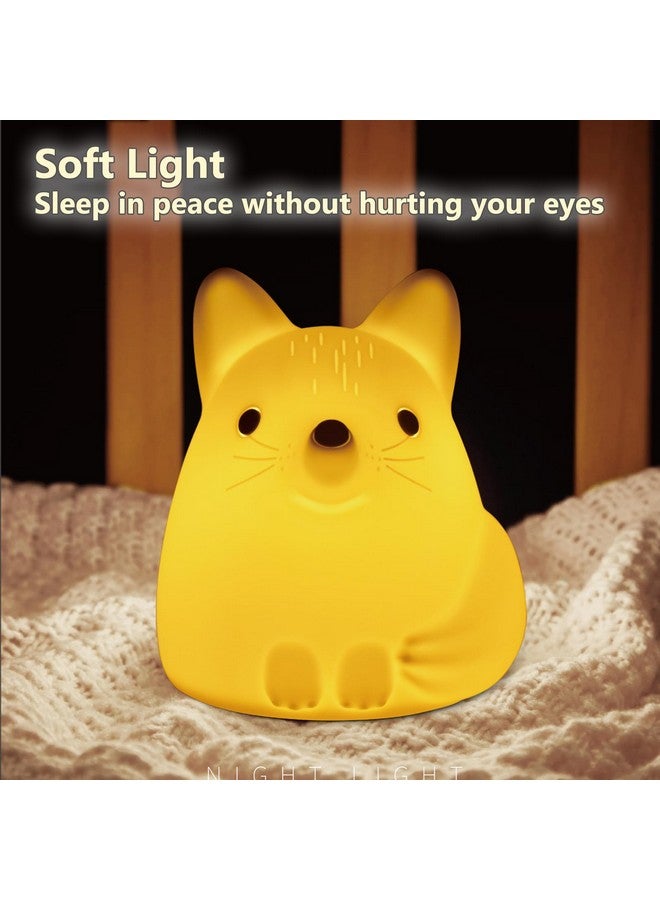 TriPro Fox Silicone Nursery Night Light,Auto Shut Down,Room Decor Desk Lamp Bedroom Decorations - Image 2