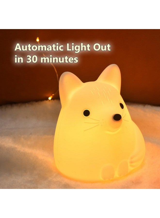 TriPro Fox Silicone Nursery Night Light,Auto Shut Down,Room Decor Desk Lamp Bedroom Decorations - Image 4