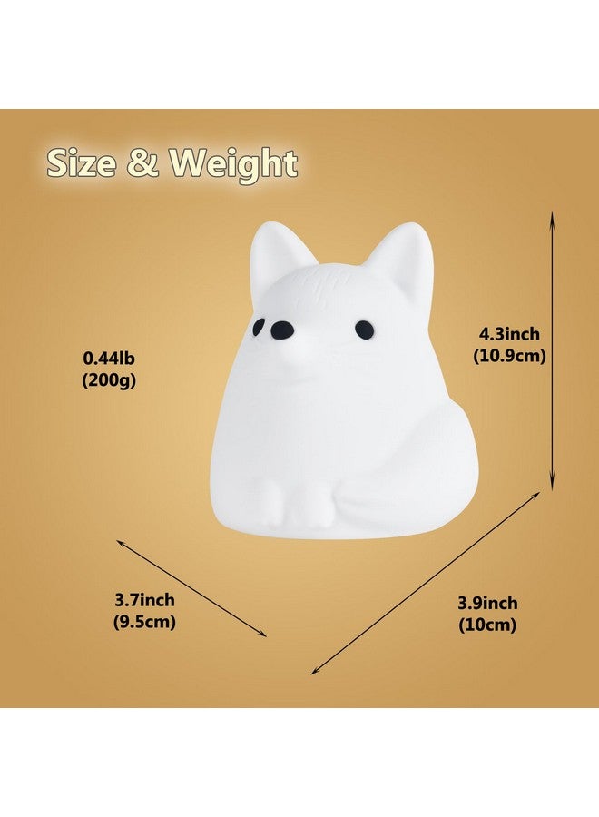 TriPro Fox Silicone Nursery Night Light,Auto Shut Down,Room Decor Desk Lamp Bedroom Decorations - Image 5