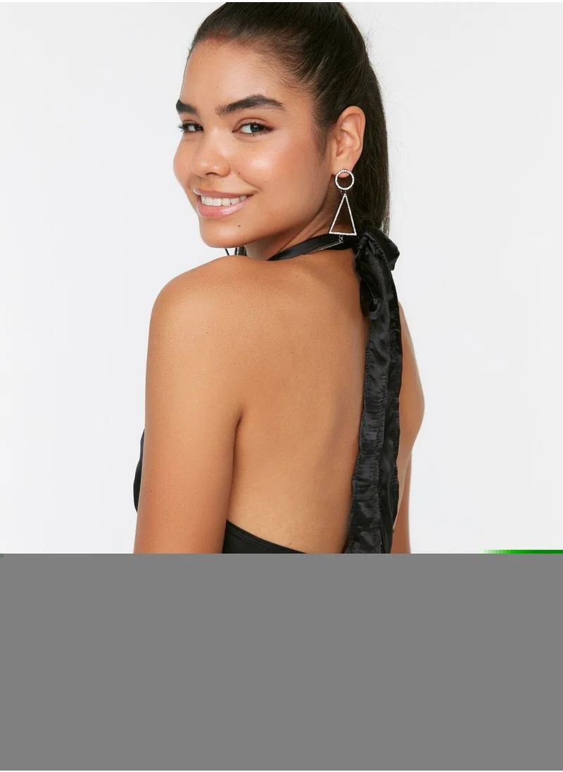 trendyol Halter Neck Tie Detail Dress