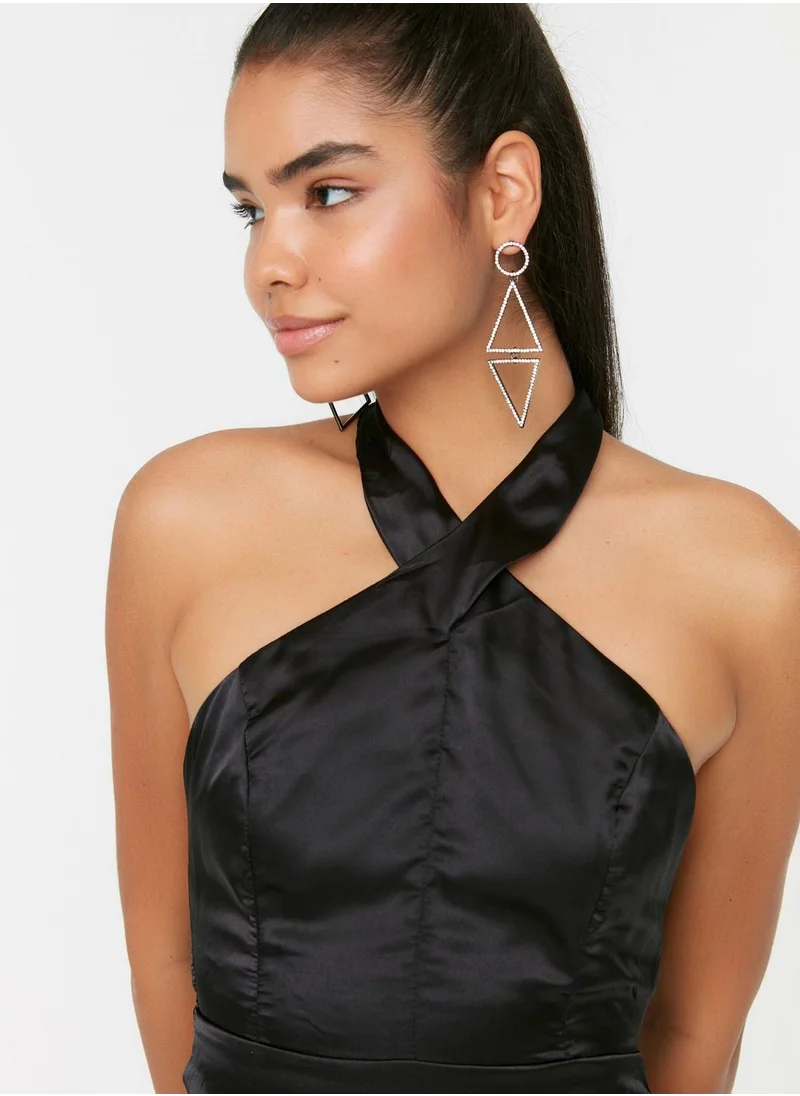 trendyol Halter Neck Tie Detail Dress