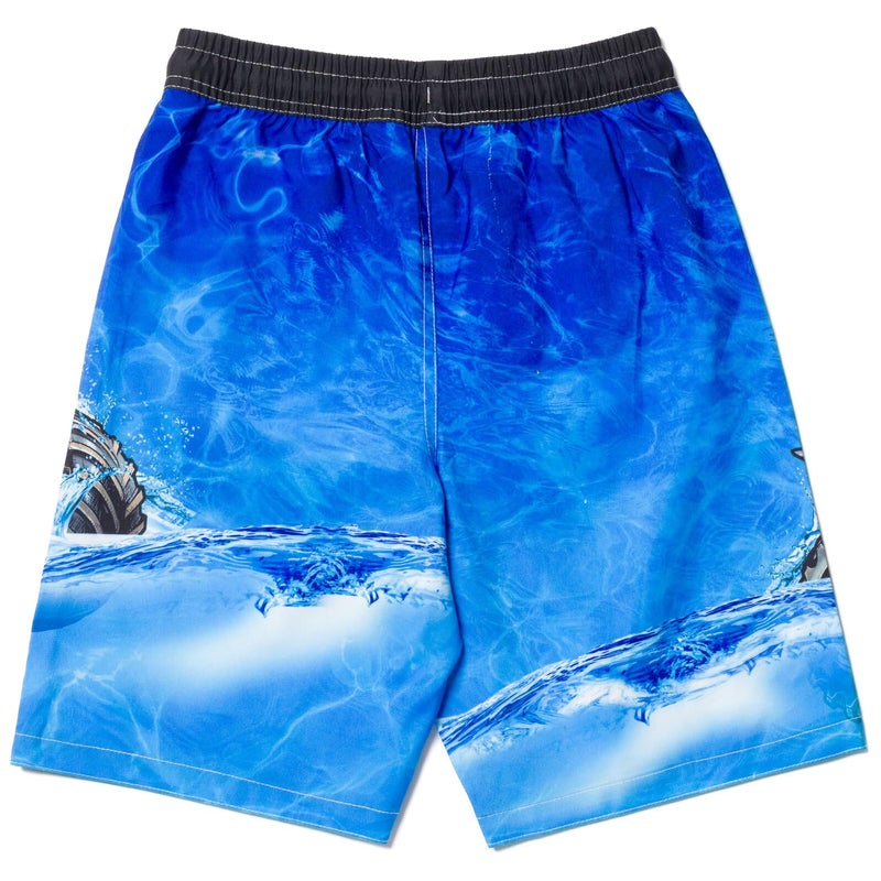 Monster Jam Megalodon Little Boys Rash Guard and Swim Trunks Outfit Set Blue 6 - Image 4