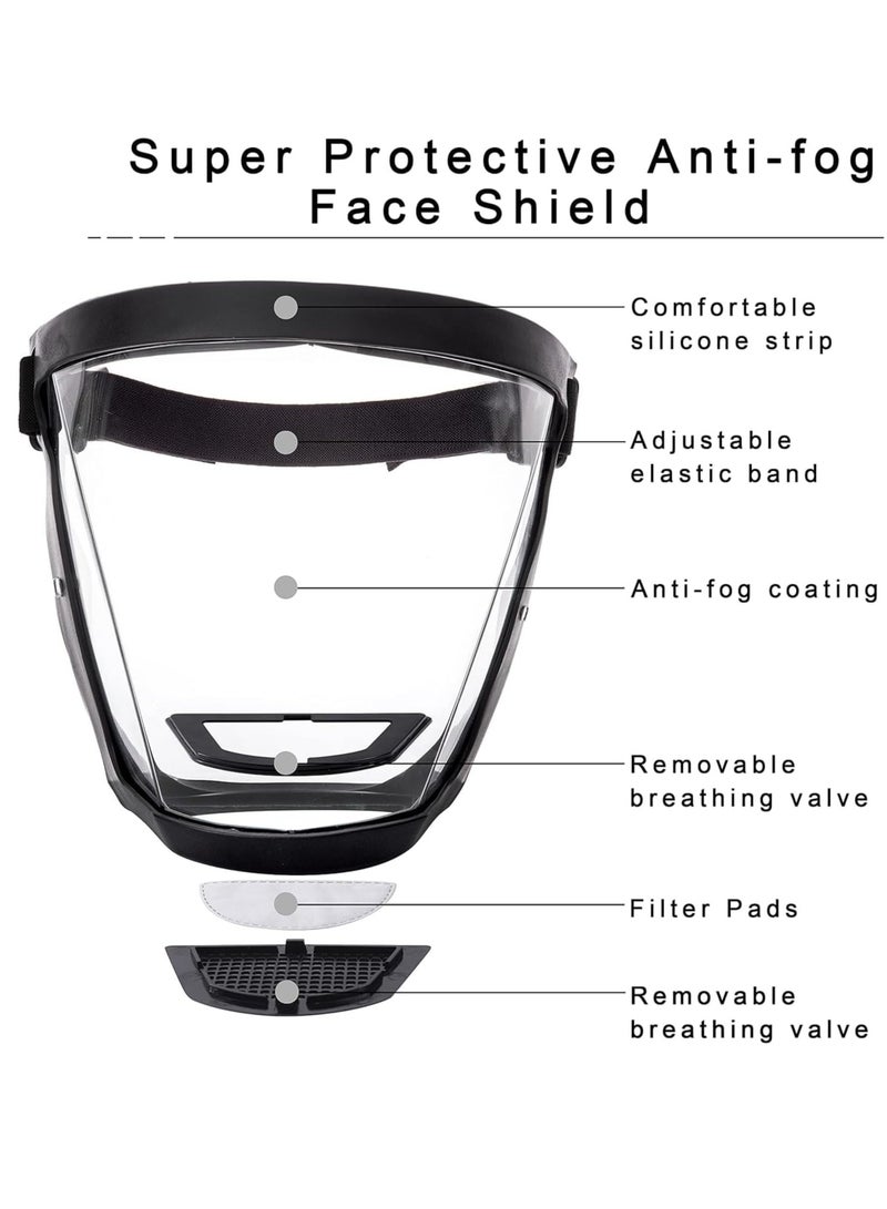Excefore Super Protective Anti-Fog Face Shield, Unisex Hd Transparent Full Face shield, Reusable Eye, Nose, Mouth Protection  - Image 4