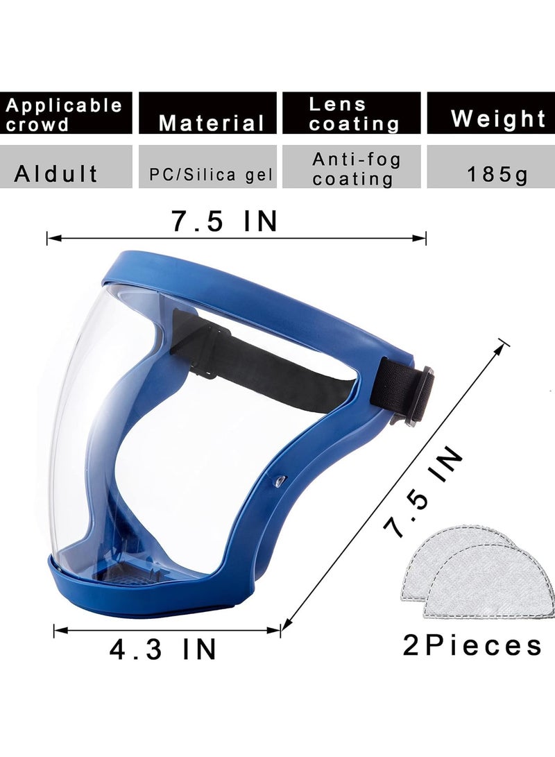 Excefore Super Protective Anti-Fog Face Shield, Unisex Hd Transparent Full Face shield, Reusable Eye, Nose, Mouth Protection  - Image 2