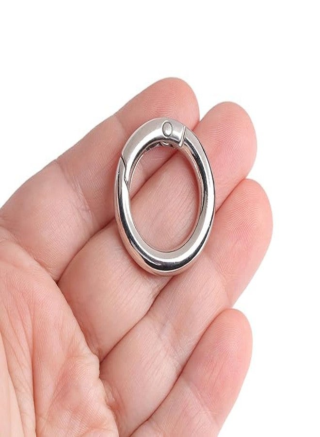 Artify Craft Affair | Metal Snap Ring (1inch, 5pcs) | for Swivel Trigger snap Hook Art and Purse Making Accessories - Silver - Image 3