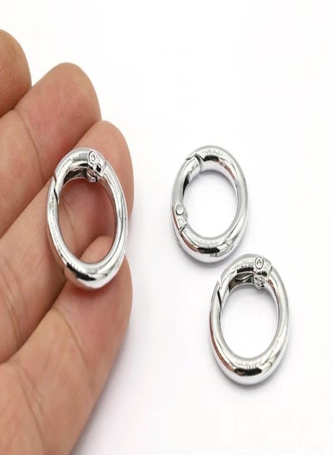 Artify Craft Affair | Metal Snap Ring (1inch, 5pcs) | for Swivel Trigger snap Hook Art and Purse Making Accessories - Silver - Image 2
