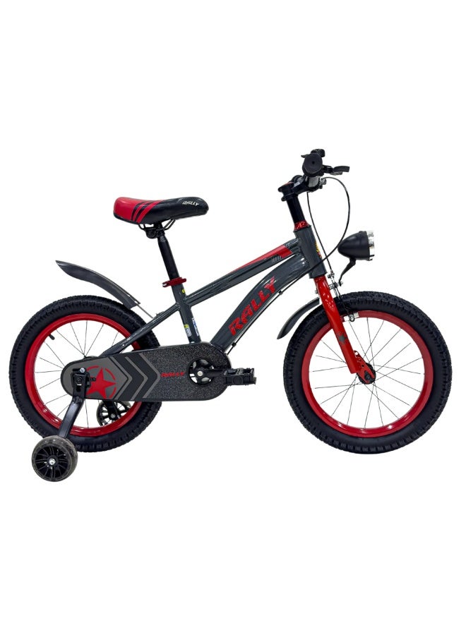 The Rally Falcon Kids Bicycle 16 Inch P145 | Training Wheels | LED Wheels | Chain Cover | Bell | Age 5–7 Years