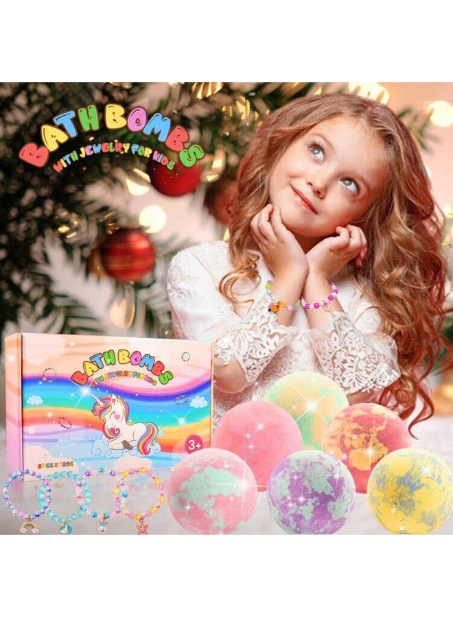 MADO Unicorn Bath Bombs with Surprise Inside for Kids Girls, Kids Bath Bombs Girl Birthday Gifts for Kids Surprise Gifts for Girls, Bath Bombs Unicorns Gifts for Girls with Jewelry Toys Inside - Image 3