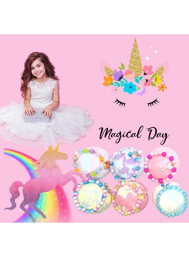 MADO Unicorn Bath Bombs with Surprise Inside for Kids Girls, Kids Bath Bombs Girl Birthday Gifts for Kids Surprise Gifts for Girls, Bath Bombs Unicorns Gifts for Girls with Jewelry Toys Inside - Image 5