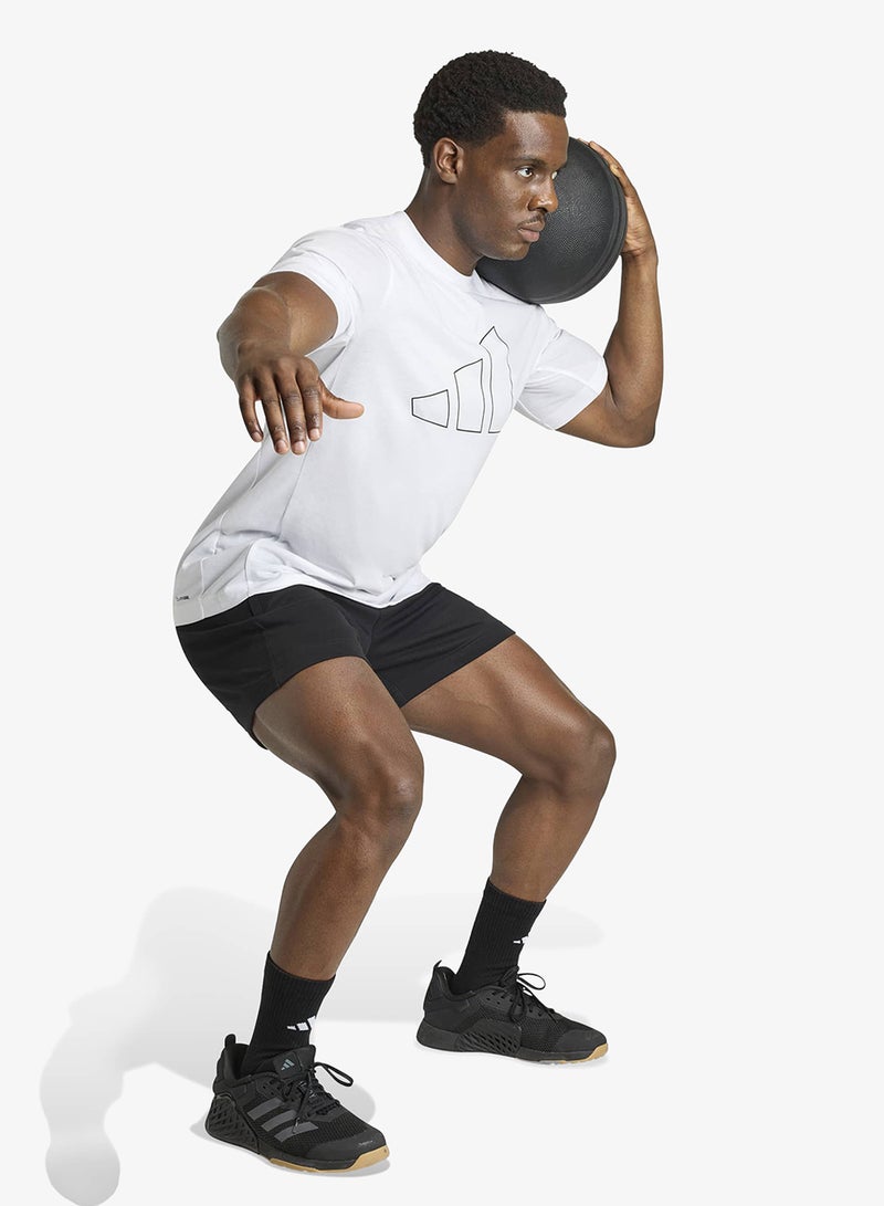 Adidas Workout Essentials Feelready Logo T-Shirt - Image 5