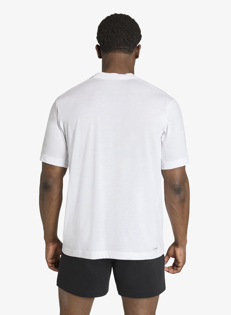 Adidas Workout Essentials Feelready Logo T-Shirt - Image 2