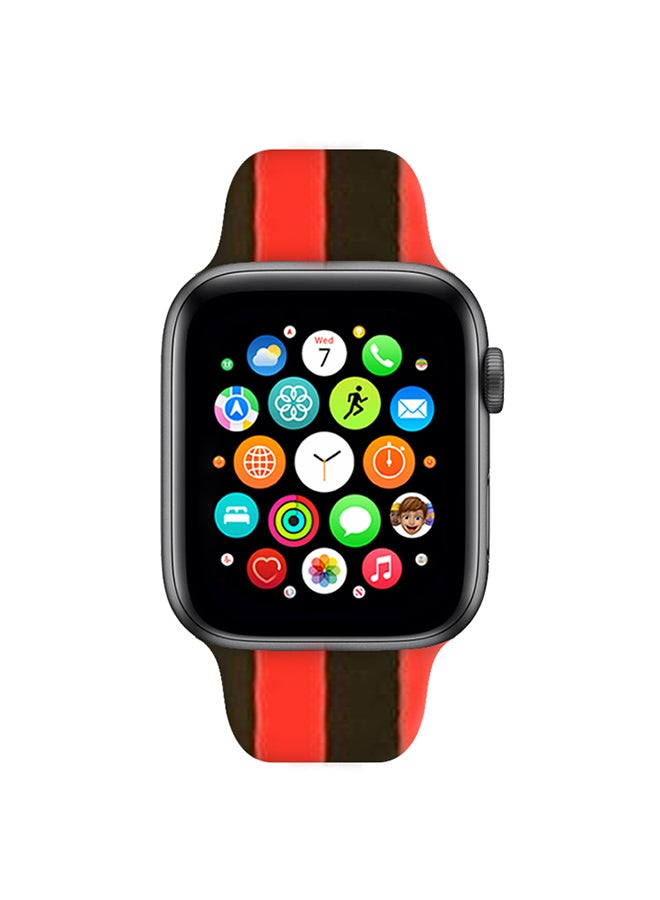 CATANES Apple Watch Band 41mm 40mm 38mm Stripe Silicone Replacement Band for iWatch Series 7/SE/6/5/4/3/2/1 - Image 5