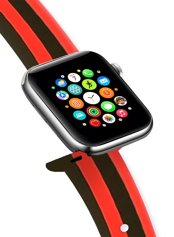 CATANES Apple Watch Band 41mm 40mm 38mm Stripe Silicone Replacement Band for iWatch Series 7/SE/6/5/4/3/2/1 - Image 3