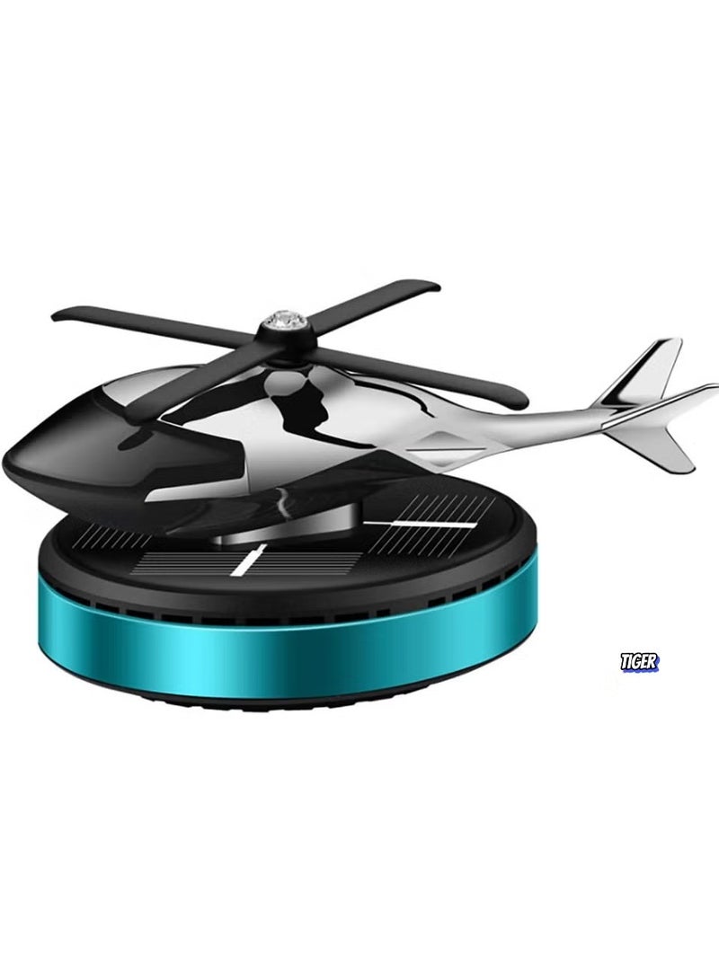 TIGER Aluminum Alloy Solar-Powered Rotating Incense Helicopter Diffuser – Stylish, Eco-Friendly Air Freshener for Home, Car, Office, and Bedroom with Unique Design, Odor Elimination, and Energy Efficiency  - Image 1