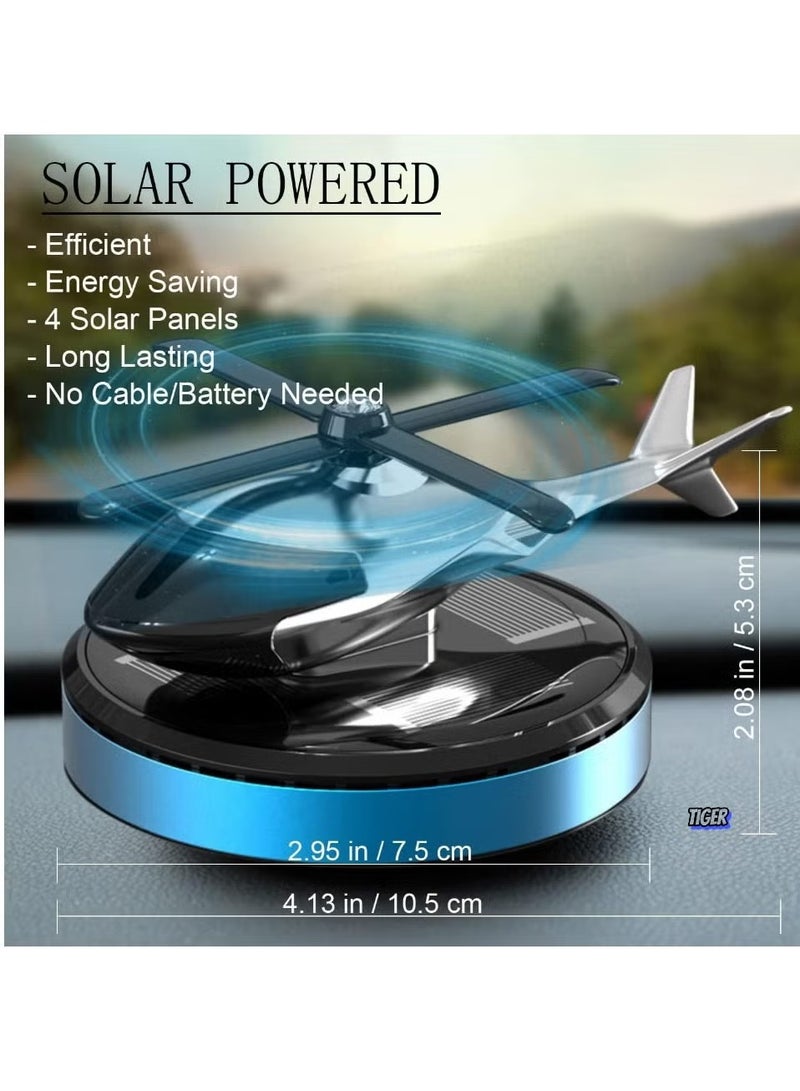 TIGER Aluminum Alloy Solar-Powered Rotating Incense Helicopter Diffuser – Stylish, Eco-Friendly Air Freshener for Home, Car, Office, and Bedroom with Unique Design, Odor Elimination, and Energy Efficiency  - Image 2