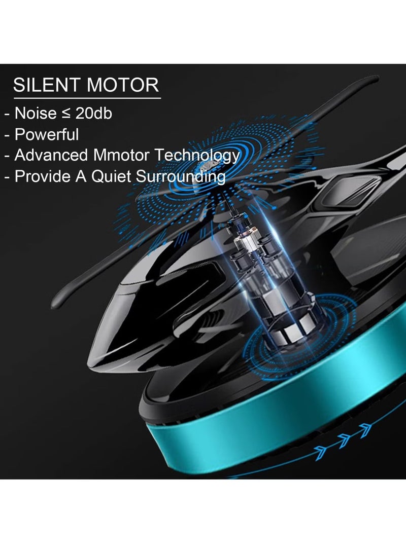 TIGER Aluminum Alloy Solar-Powered Rotating Incense Helicopter Diffuser – Stylish, Eco-Friendly Air Freshener for Home, Car, Office, and Bedroom with Unique Design, Odor Elimination, and Energy Efficiency  - Image 5