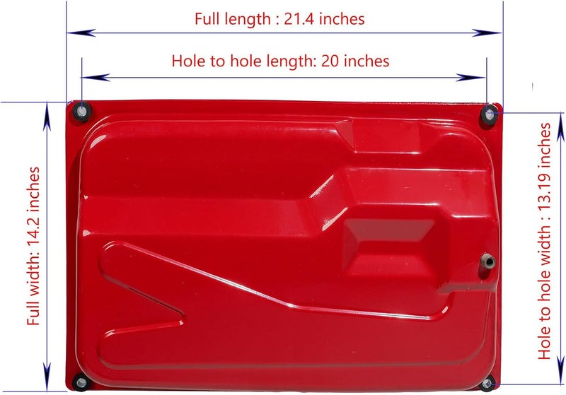 JJing Universal 5 Gallon Aluminum Generator Fuel Tank for Honda EC2500, Predator 4000, 4375 Generators - Image 2
