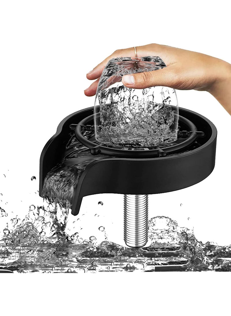 Deoxys Deoxys 2022 Newest Stainless Steel Glass Rinser for Kitchen Sink Cup Washer for Sink Cup Rinser for Sink Bar Glass Rinser Glass Washer for Sink  - Image 1