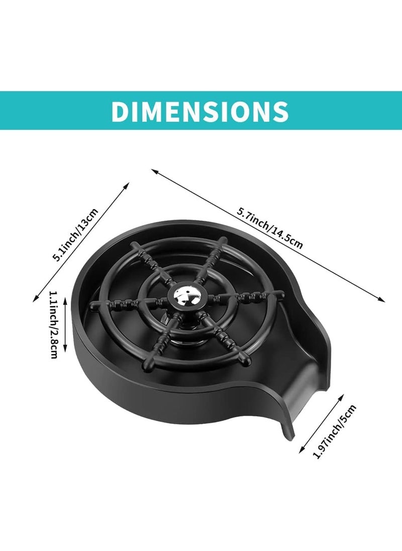 Deoxys Deoxys 2022 Newest Stainless Steel Glass Rinser for Kitchen Sink Cup Washer for Sink Cup Rinser for Sink Bar Glass Rinser Glass Washer for Sink  - Image 4