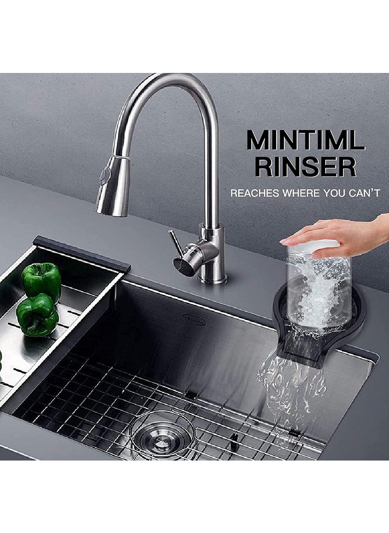 Deoxys Deoxys 2022 Newest Stainless Steel Glass Rinser for Kitchen Sink Cup Washer for Sink Cup Rinser for Sink Bar Glass Rinser Glass Washer for Sink  - Image 5