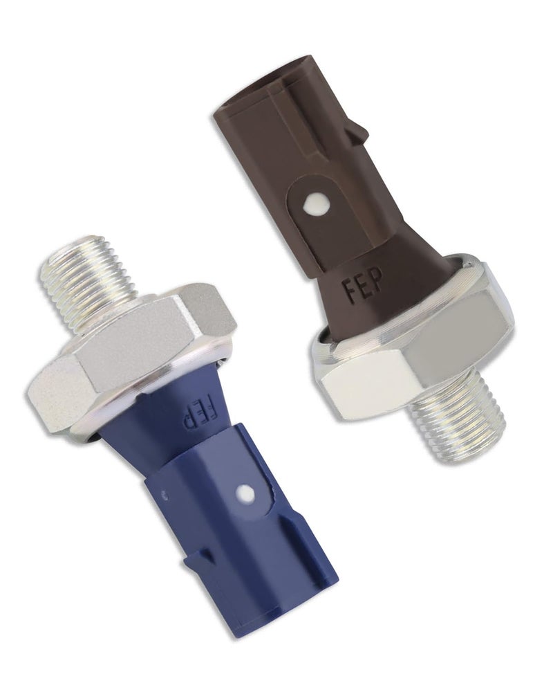 YUANTUO Oil Pressure Sensor Fit for Audi A4 A5 A6 Q5 TT, Fit for VW EOS Golf GTI Jetta Passat CC TIGUAN, Brown and Blue 2Pcs - Image 1