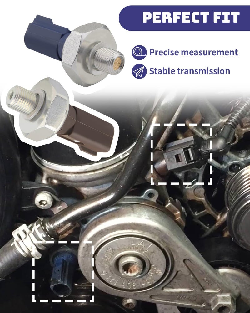 YUANTUO Oil Pressure Sensor Fit for Audi A4 A5 A6 Q5 TT, Fit for VW EOS Golf GTI Jetta Passat CC TIGUAN, Brown and Blue 2Pcs - Image 5