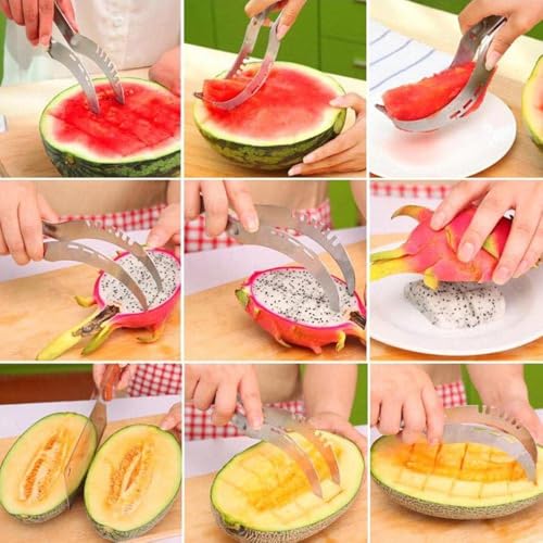 M-Ved® Angurello Stainless Steel Watermelon Fruit Dig Corer Cutter & Serve - Image 4