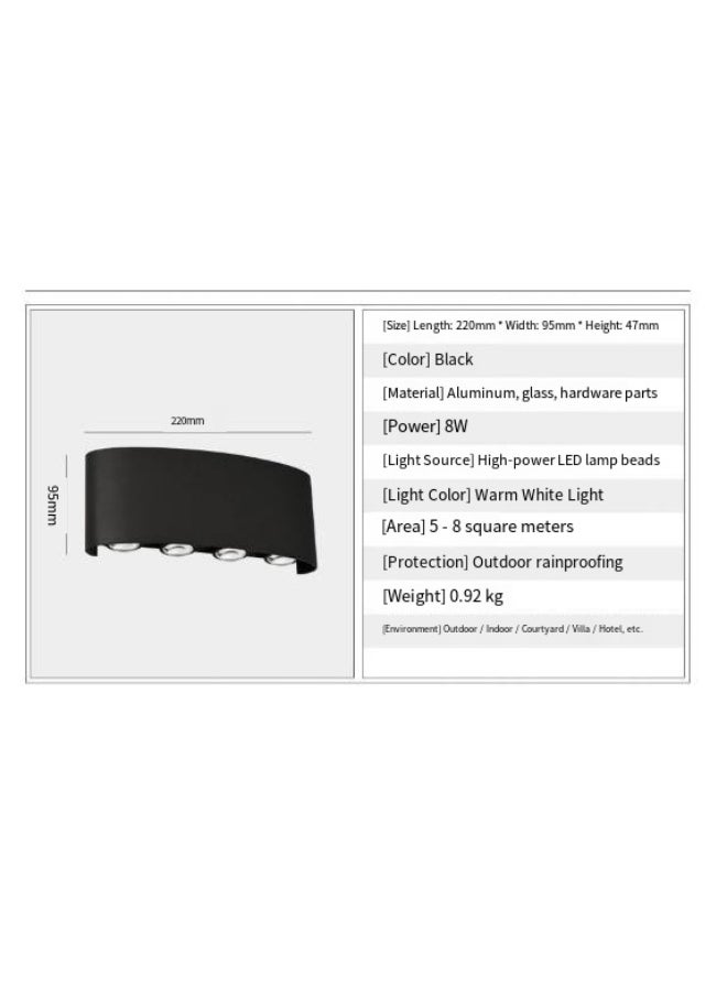 Generic Dual-Sided Outdoor Wall Light - Waterproof Garden Lamp  - Image 2