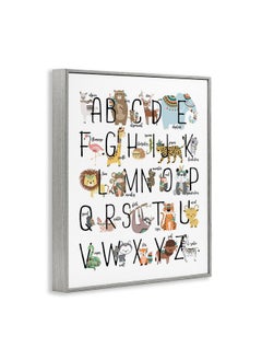 Stupell Industries Stupell Industries Boho Animal ABCs Grey Framed Wall Art, 11x14, Design by Artist Erica Billups  - Image 3