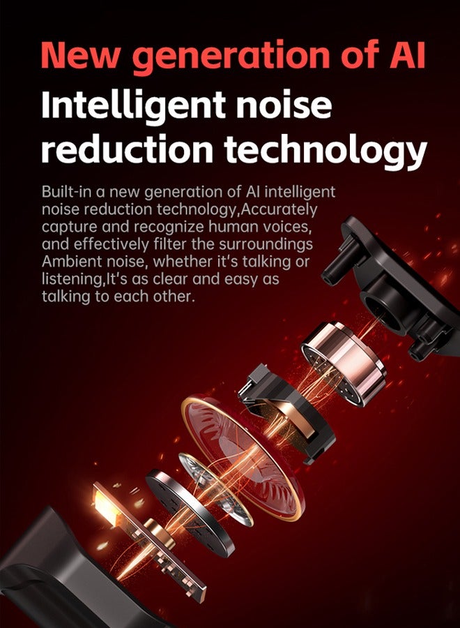 مكشوزي سماعه قيمنق S9 Pro، لاسلكية وسلكية 2.4 جيجاهرتز/بلوتوث، مشغلات 50 مم، صوت محيطي 7.1، زمن انتقال منخفض للغاية 15 مللي ثانية، بطارية 55 ساعة، ميكروفون قابل للفصل بتقنية إلغاء الضوضاء بالذكاء الاصطناعي، وسادات أذن موصلة للجليد، أوضاع موسيقى/ألعاب، MC-S9-4 - Image 5