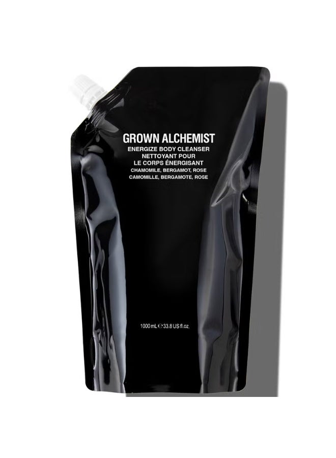 منظف الجسم إنرجايز من غرون ألكيميست، برائحة البابونج والبرغموت والورد، عبوة إعادة تعبئة سعة 1 لتر - Image 1