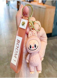 Generic Labubu Keychain - Cute Cartoon Plush Pendant for Backpacks and Bags  - Image 4