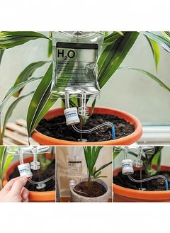 1 Pcs Automatic Flower Watering Device Plant Life Drip Watering Bag With Adjustable Flow Automatic Plant Watering System Devices Waterer Spikes 350ml Water Bag For Indoor Outdoor Potted Plant