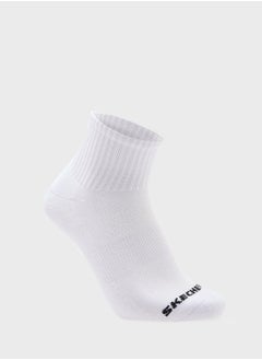 SKECHERS 3 Pack Terry Qtr Crew Socks  - Image 4