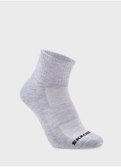 SKECHERS 3 Pack Terry Qtr Crew Socks  - Image 3