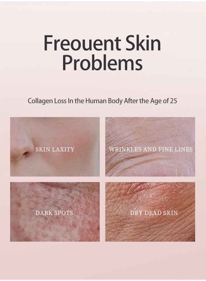 Bio Collagen Face Mask, 4-Pack Hydrating Overnight Mask, Water Locking, Pore Minimizing - Image 4