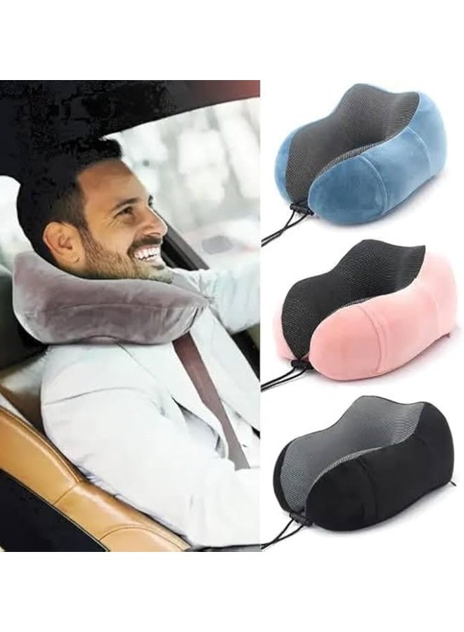 Premium Memory Foam Neck Pillow - Ergonomic Travel Cushion for Pain Relief & Deep Sleep - Lightweight & Practical for Daily Use