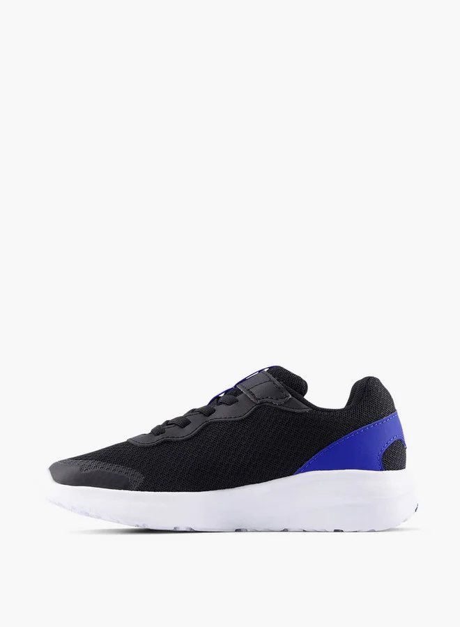 New Balance Boy's Logo Print Sports Shoes with Hook and Loop Closure