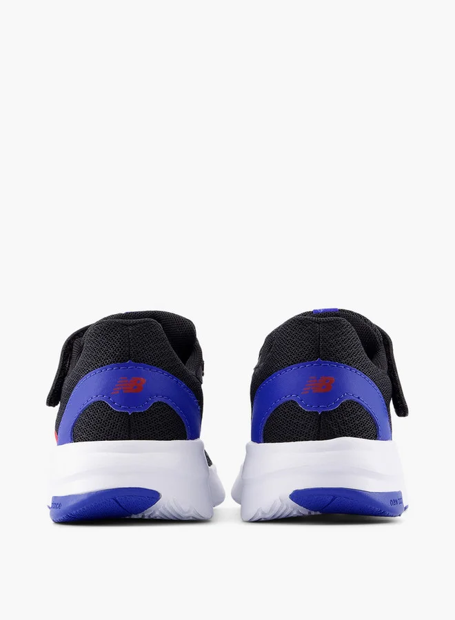 New Balance Boy's Logo Print Sports Shoes with Hook and Loop Closure