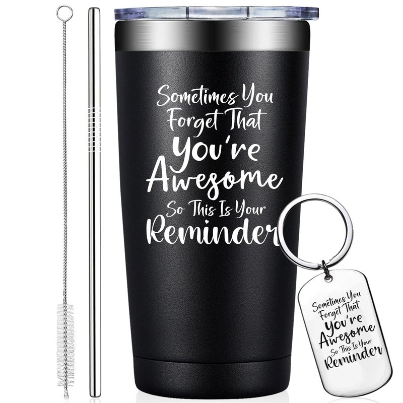 Grifarny هدايا جريفارني الملهمة للرجال هدية شكر للرجال هدايا عيد الميلاد وعيد الميلاد لأفضل الأصدقاء وزملاء العمل والابن والمدير أحيانًا تنسى أنك رائع كوب تامبلر 20 أونصة