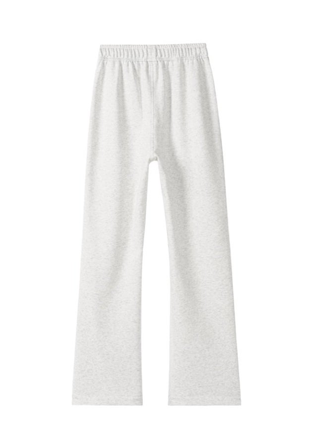 DR Men's Fleece-Lined Light Grey Straight-Leg Sweatpants / Joggers - Image 2