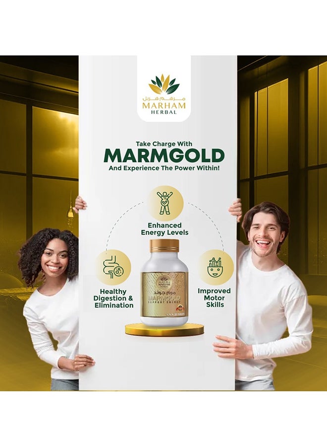 MARHAM HERBAL Marmgold Tablets: Support Energy - Daily Vitality & Stamina Supplement (30 Tablets) - Image 5