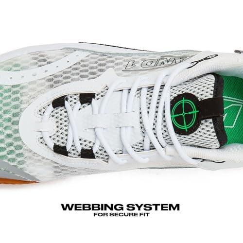AND1 Scope Basketball Shoes for Women and Men, High Top Men’s Basketball Shoes - Womens Basketball Sneakers - White/Light Green, 14 Medium - Image 4