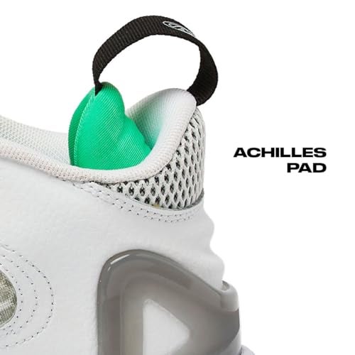 AND1 Scope Basketball Shoes for Women and Men, High Top Men’s Basketball Shoes - Womens Basketball Sneakers - White/Light Green, 14 Medium - Image 3