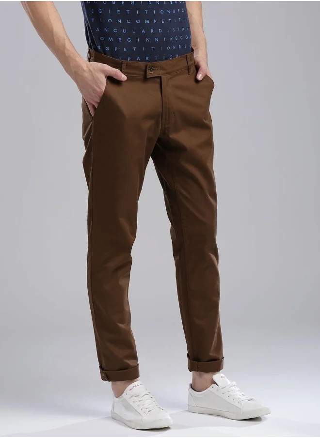 Hubberholme Brown Pants For Men